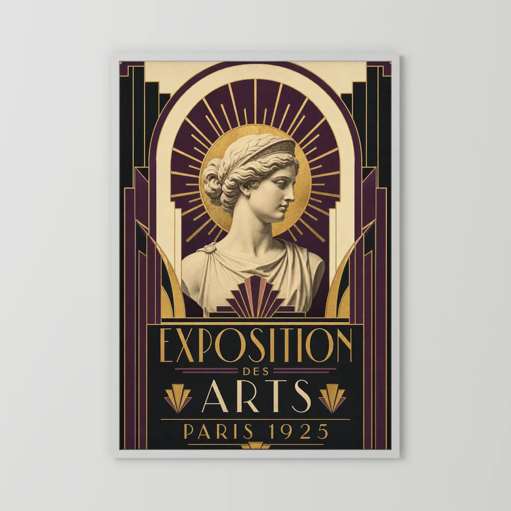 Exposition des Arts: Paris 1925 – Vintage French Art Deco Exhibition Poster Print