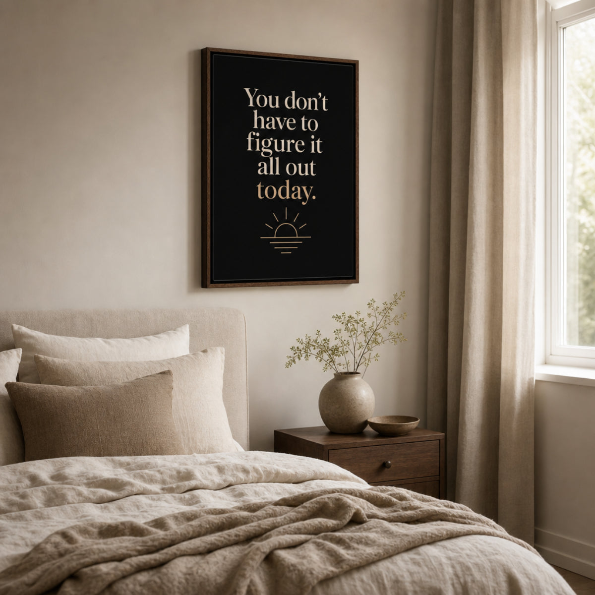 "You Don't Have To Figure It All Out Today" Vintage Art Print