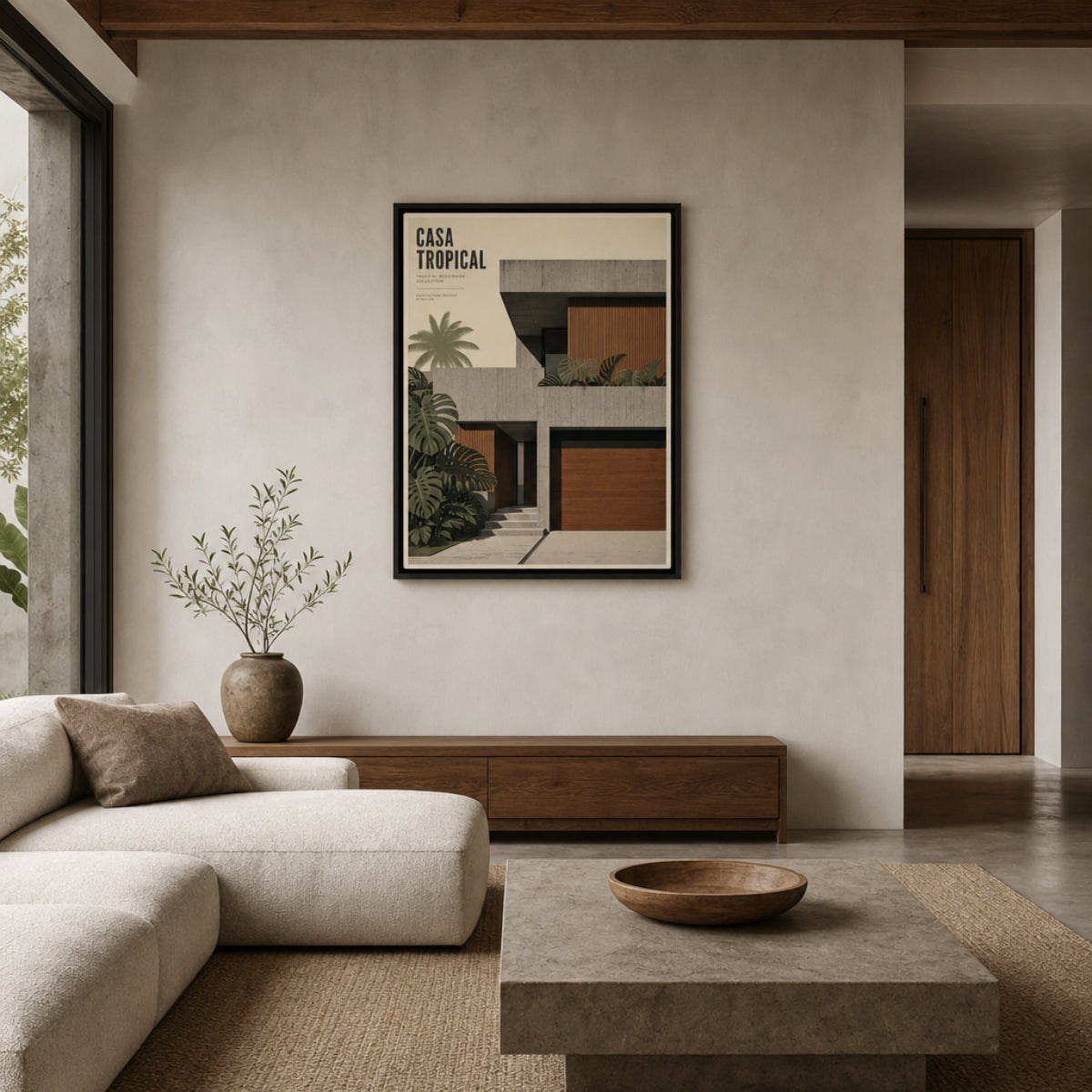 Casa Tropical Modernism Architecture Art Print
