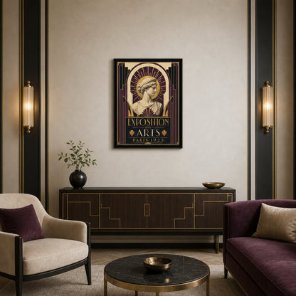 Exposition des Arts: Paris 1925 – Vintage French Art Deco Exhibition Poster Print