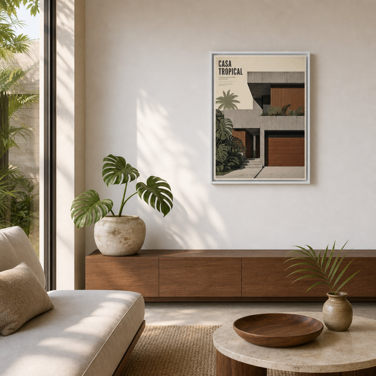 Casa Tropical Modernism Architecture Art Print