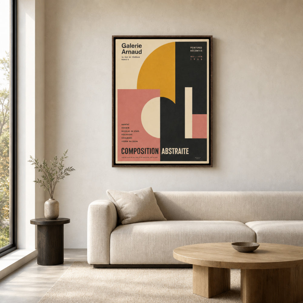 Galerie Arnaud Paris 1956 Vintage Exhibition Art Print