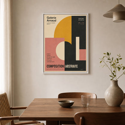Galerie Arnaud Paris 1956 Vintage Exhibition Art Print