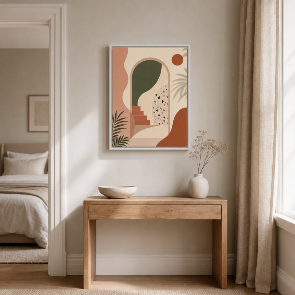 Geometric Archway & Terrazzo Art Print