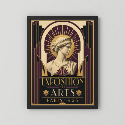 Exposition des Arts: Paris 1925 – Vintage French Art Deco Exhibition Poster Print