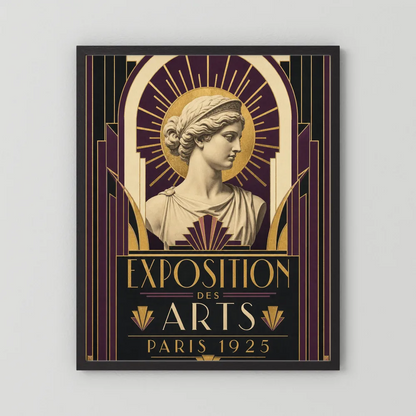 Exposition des Arts: Paris 1925 – Vintage French Art Deco Exhibition Poster Print