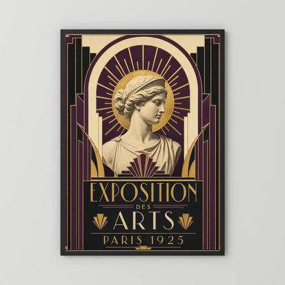 Exposition des Arts: Paris 1925 – Vintage French Art Deco Exhibition Poster Print