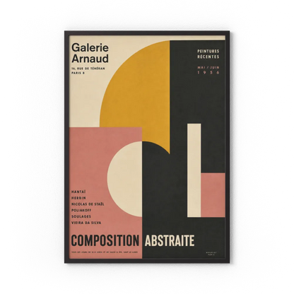 Galerie Arnaud Paris 1956 Vintage Exhibition Art Print