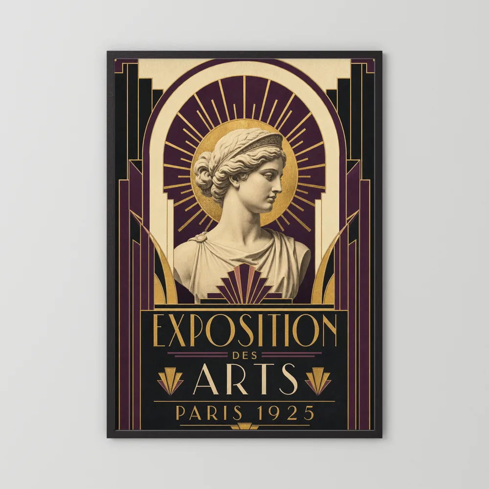 Exposition des Arts: Paris 1925 – Vintage French Art Deco Exhibition Poster Print