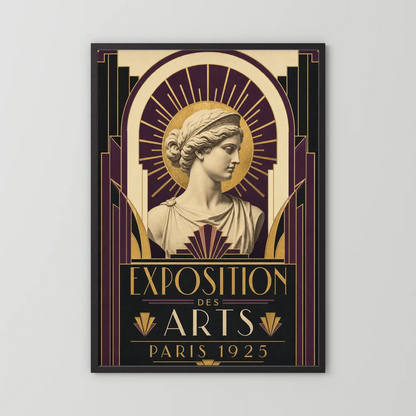 Exposition des Arts: Paris 1925 – Vintage French Art Deco Exhibition Poster Print