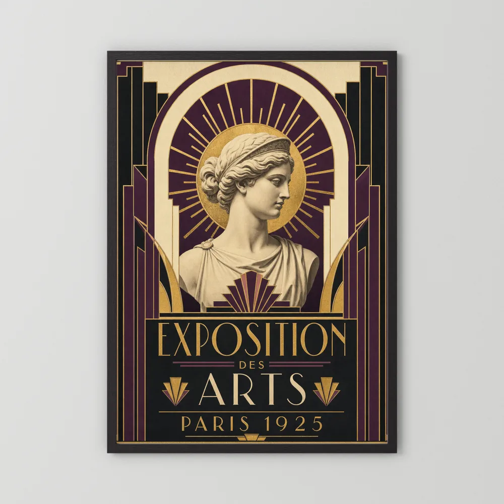 Exposition des Arts: Paris 1925 – Vintage French Art Deco Exhibition Poster Print