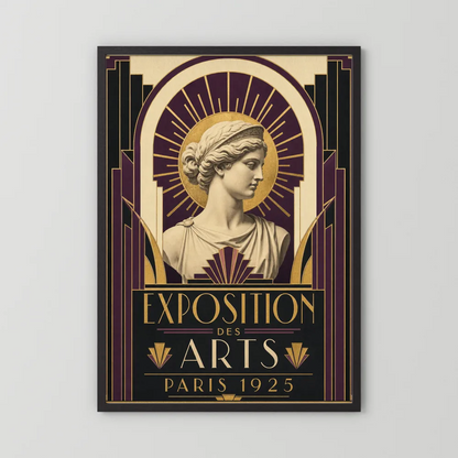 Exposition des Arts: Paris 1925 – Vintage French Art Deco Exhibition Poster Print