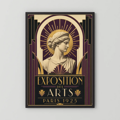 Exposition des Arts: Paris 1925 – Vintage French Art Deco Exhibition Poster Print