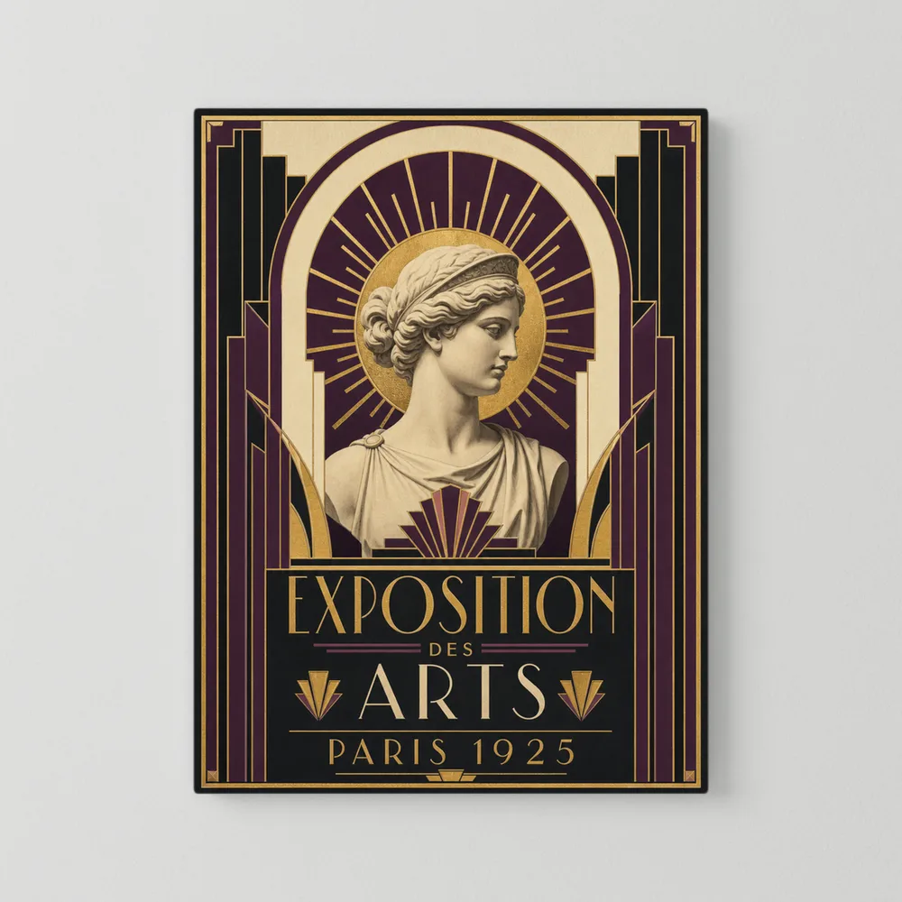 Exposition des Arts: Paris 1925 – Vintage French Art Deco Exhibition Poster Print