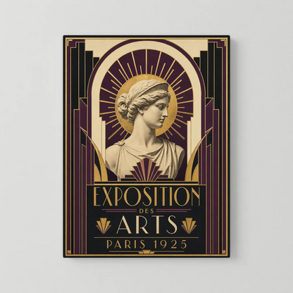 Exposition des Arts: Paris 1925 – Vintage French Art Deco Exhibition Poster Print
