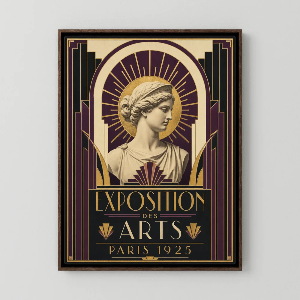Exposition des Arts: Paris 1925 – Vintage French Art Deco Exhibition Poster Print