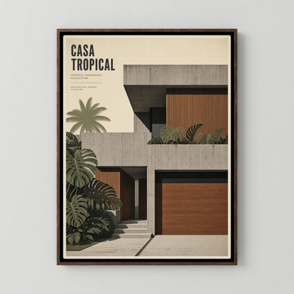 Casa Tropical Modernism Architecture Art Print