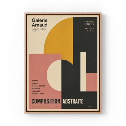 Galerie Arnaud Paris 1956 Vintage Exhibition Art Print