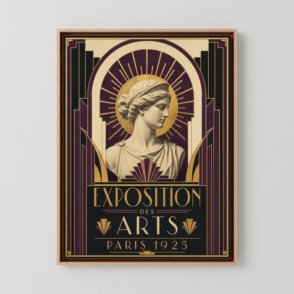 Exposition des Arts: Paris 1925 – Vintage French Art Deco Exhibition Poster Print