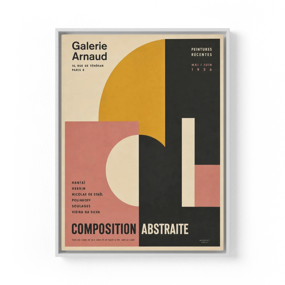 Galerie Arnaud Paris 1956 Vintage Exhibition Art Print