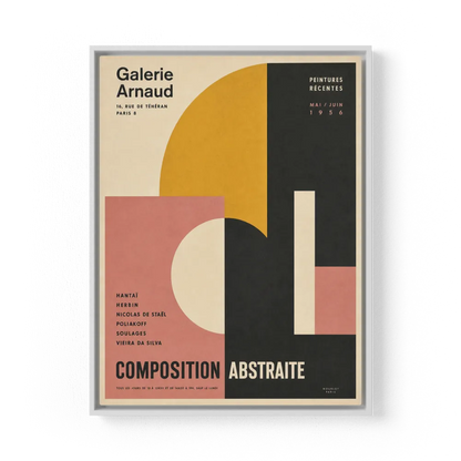 Galerie Arnaud Paris 1956 Vintage Exhibition Art Print