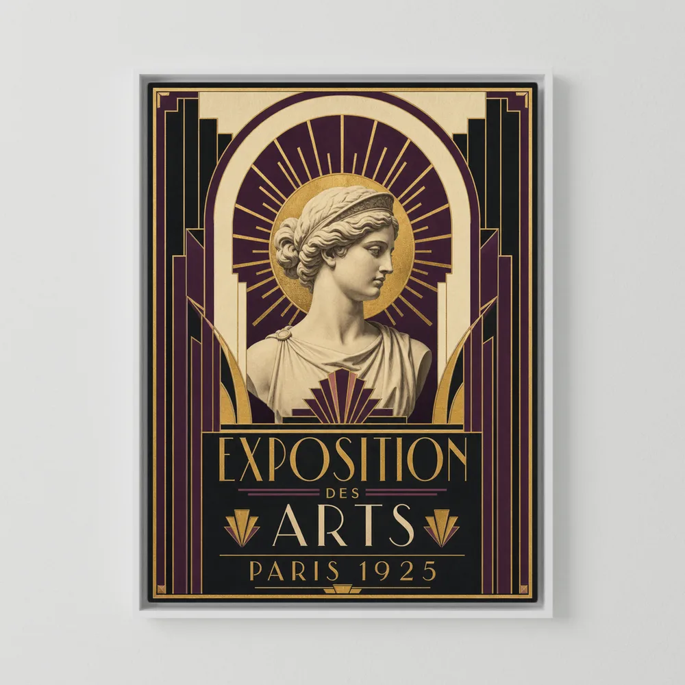 Exposition des Arts: Paris 1925 – Vintage French Art Deco Exhibition Poster Print