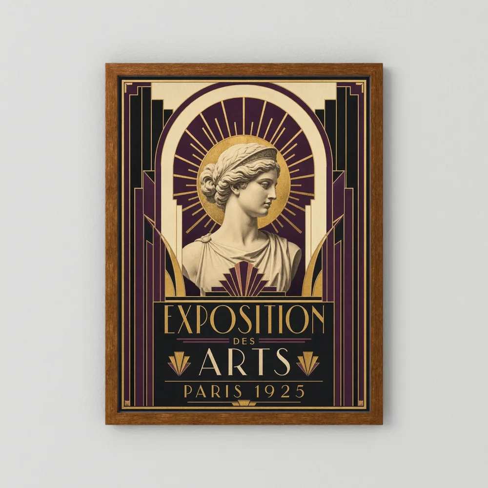 Exposition des Arts: Paris 1925 – Vintage French Art Deco Exhibition Poster Print