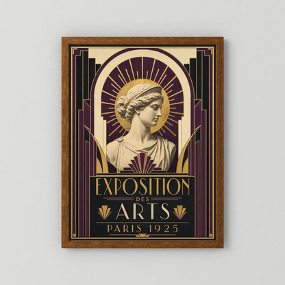 Exposition des Arts: Paris 1925 – Vintage French Art Deco Exhibition Poster Print
