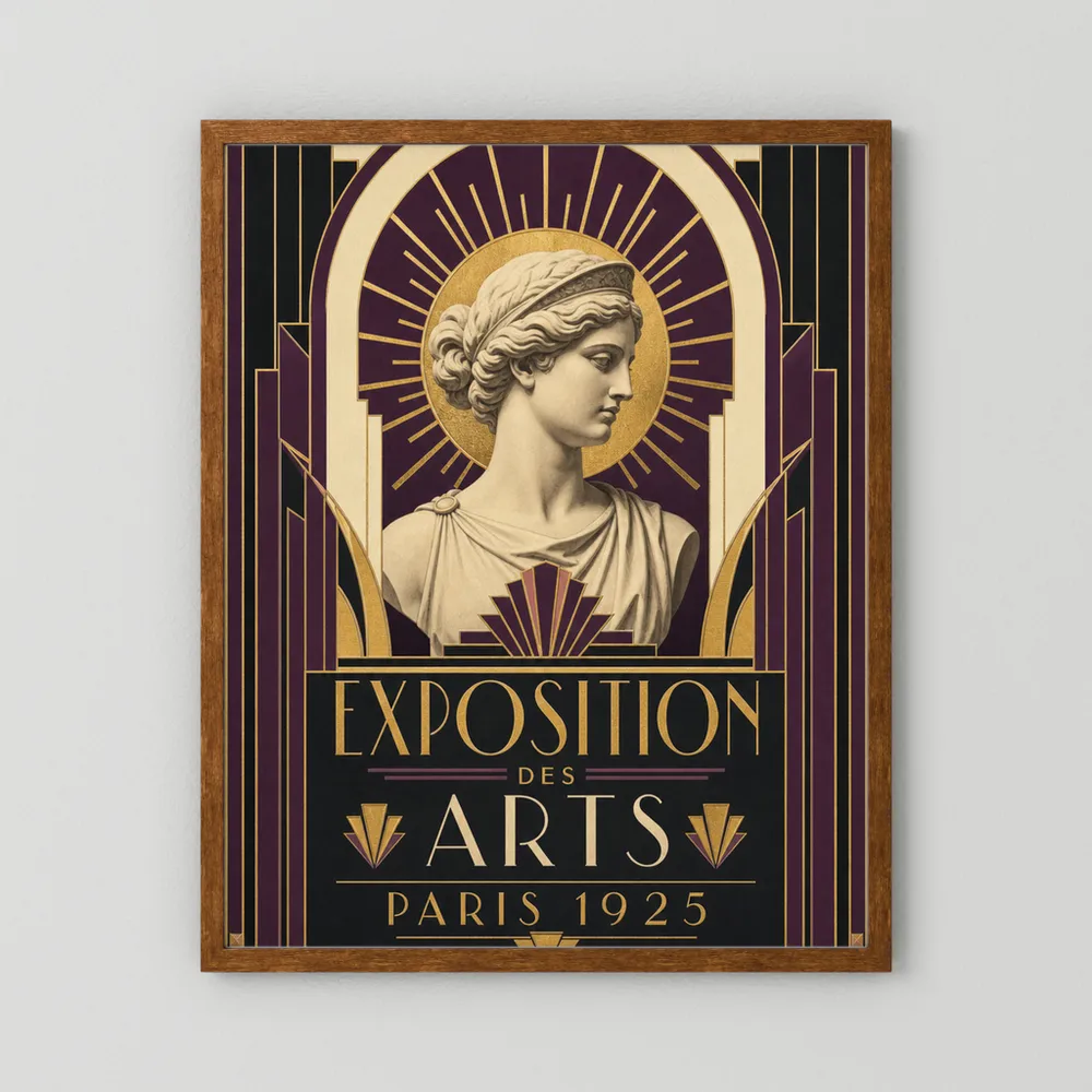 Exposition des Arts: Paris 1925 – Vintage French Art Deco Exhibition Poster Print
