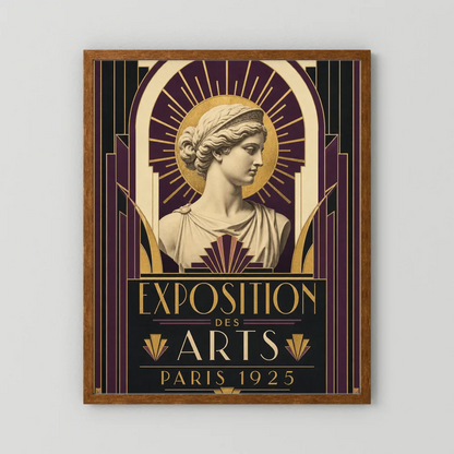 Exposition des Arts: Paris 1925 – Vintage French Art Deco Exhibition Poster Print