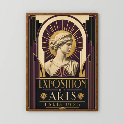 Exposition des Arts: Paris 1925 – Vintage French Art Deco Exhibition Poster Print