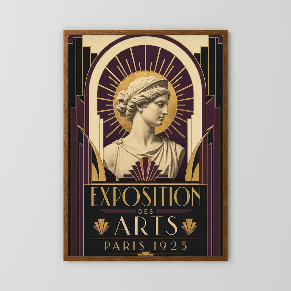 Exposition des Arts: Paris 1925 – Vintage French Art Deco Exhibition Poster Print