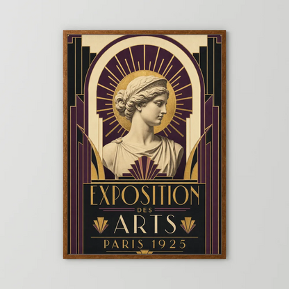 Exposition des Arts: Paris 1925 – Vintage French Art Deco Exhibition Poster Print