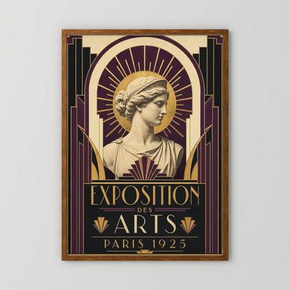 Exposition des Arts: Paris 1925 – Vintage French Art Deco Exhibition Poster Print