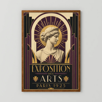 Exposition des Arts: Paris 1925 – Vintage French Art Deco Exhibition Poster Print