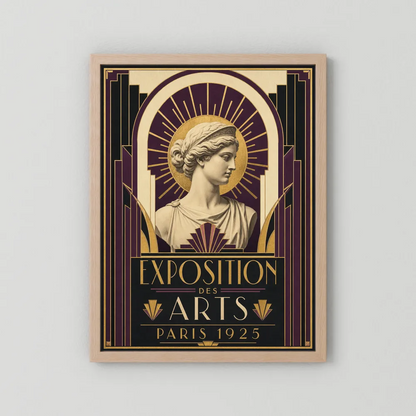 Exposition des Arts: Paris 1925 – Vintage French Art Deco Exhibition Poster Print