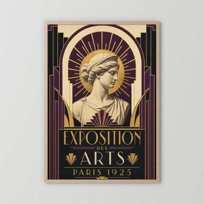 Exposition des Arts: Paris 1925 – Vintage French Art Deco Exhibition Poster Print