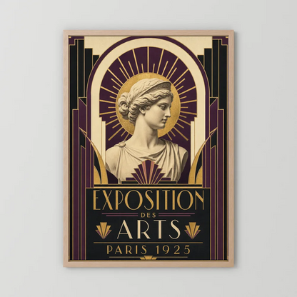 Exposition des Arts: Paris 1925 – Vintage French Art Deco Exhibition Poster Print