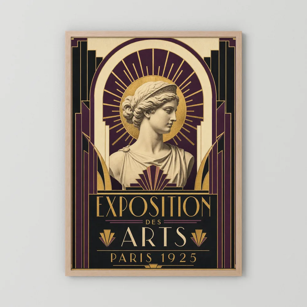 Exposition des Arts: Paris 1925 – Vintage French Art Deco Exhibition Poster Print