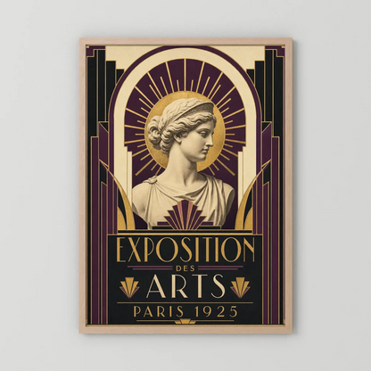 Exposition des Arts: Paris 1925 – Vintage French Art Deco Exhibition Poster Print