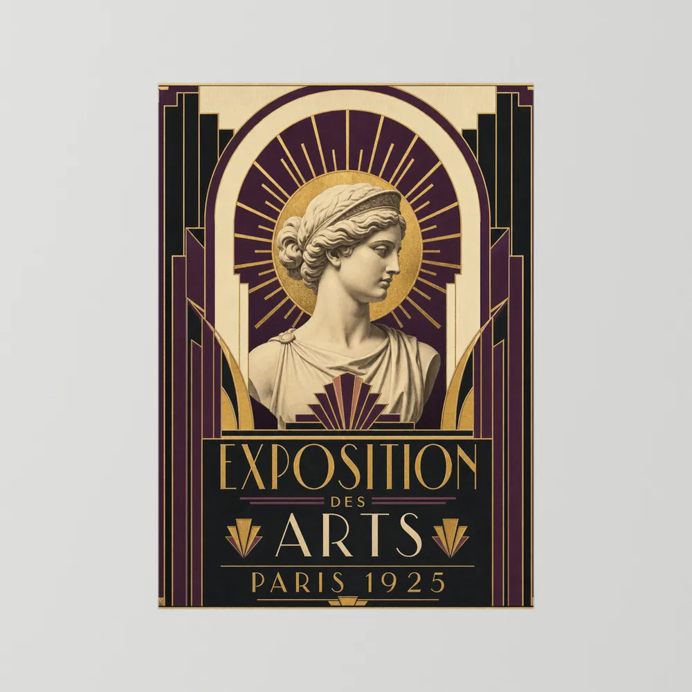 Exposition des Arts: Paris 1925 – Vintage French Art Deco Exhibition Poster Print