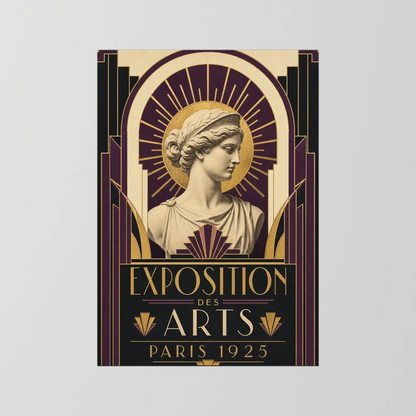 Exposition des Arts: Paris 1925 – Vintage French Art Deco Exhibition Poster Print
