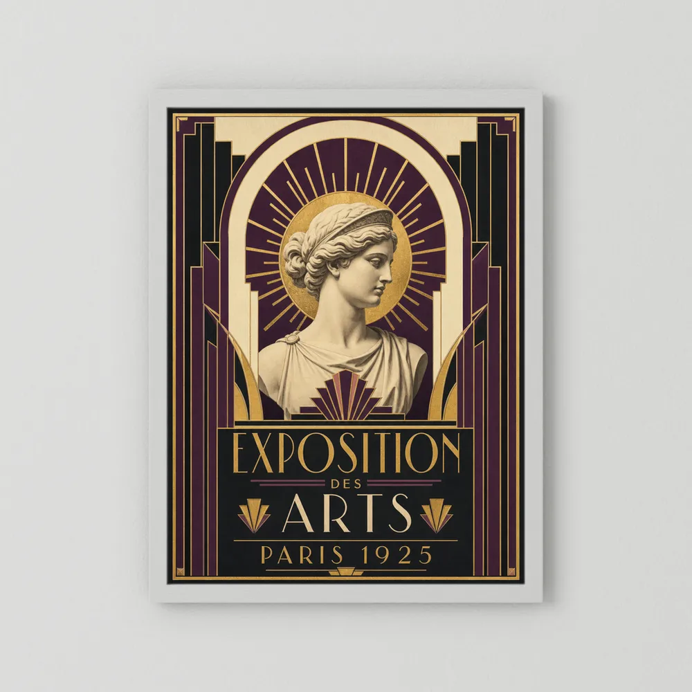 Exposition des Arts: Paris 1925 – Vintage French Art Deco Exhibition Poster Print