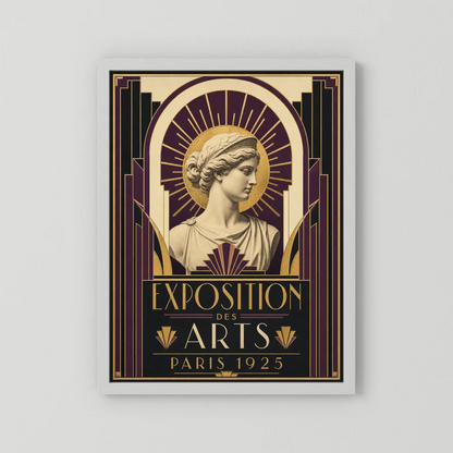 Exposition des Arts: Paris 1925 – Vintage French Art Deco Exhibition Poster Print