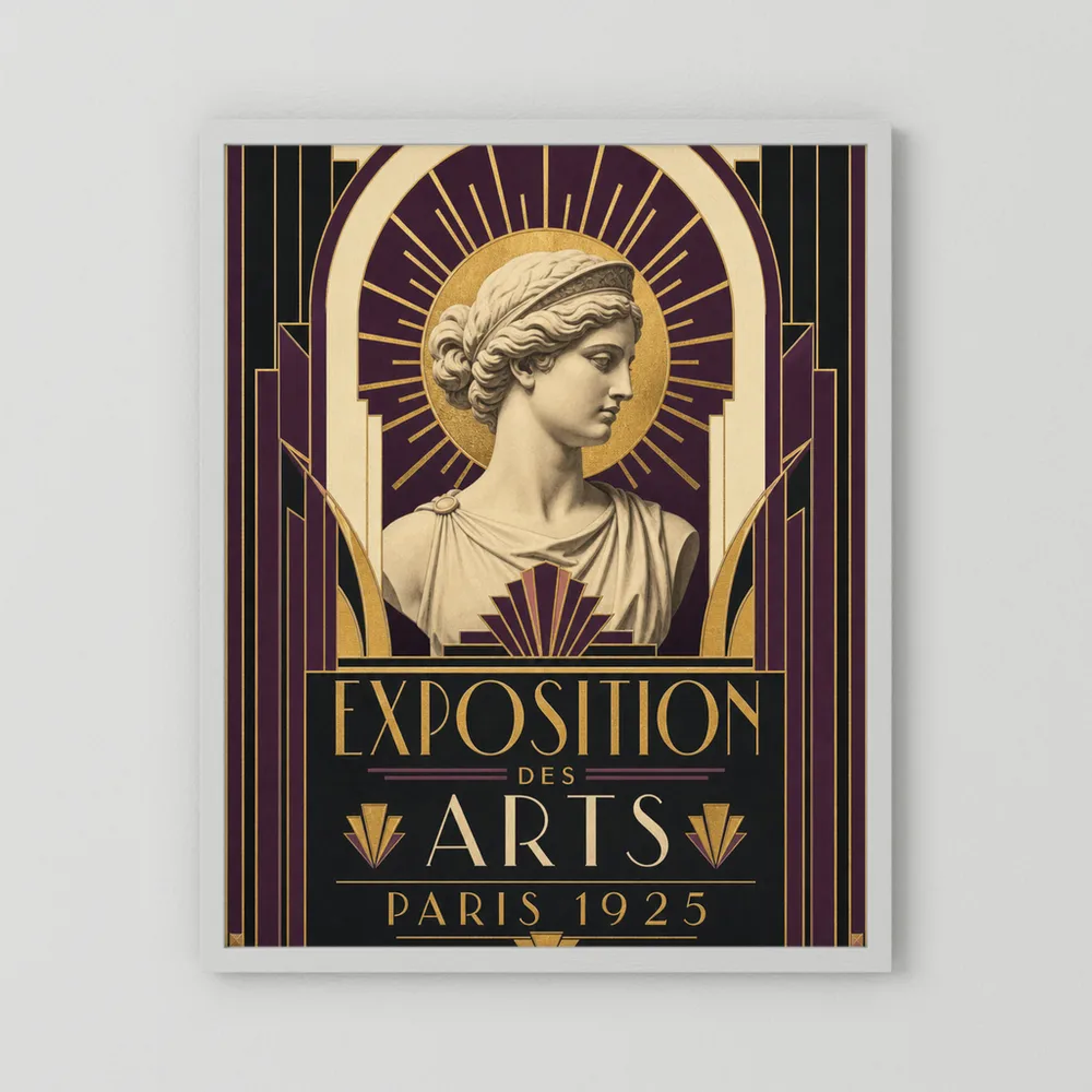 Exposition des Arts: Paris 1925 – Vintage French Art Deco Exhibition Poster Print