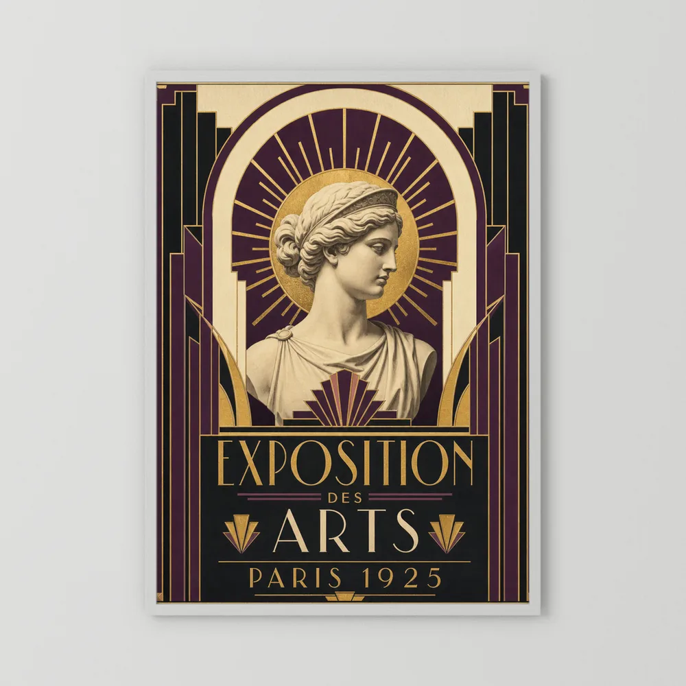 Exposition des Arts: Paris 1925 – Vintage French Art Deco Exhibition Poster Print