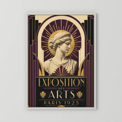 Exposition des Arts: Paris 1925 – Vintage French Art Deco Exhibition Poster Print