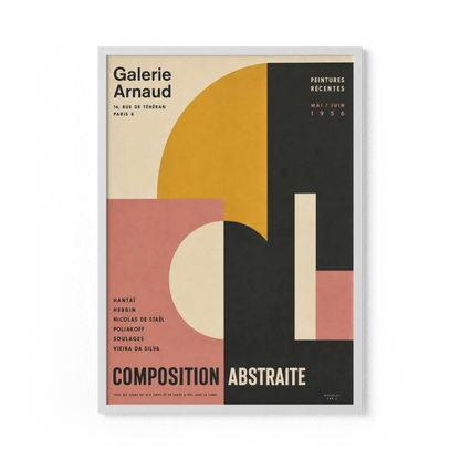 Galerie Arnaud Paris 1956 Vintage Exhibition Art Print