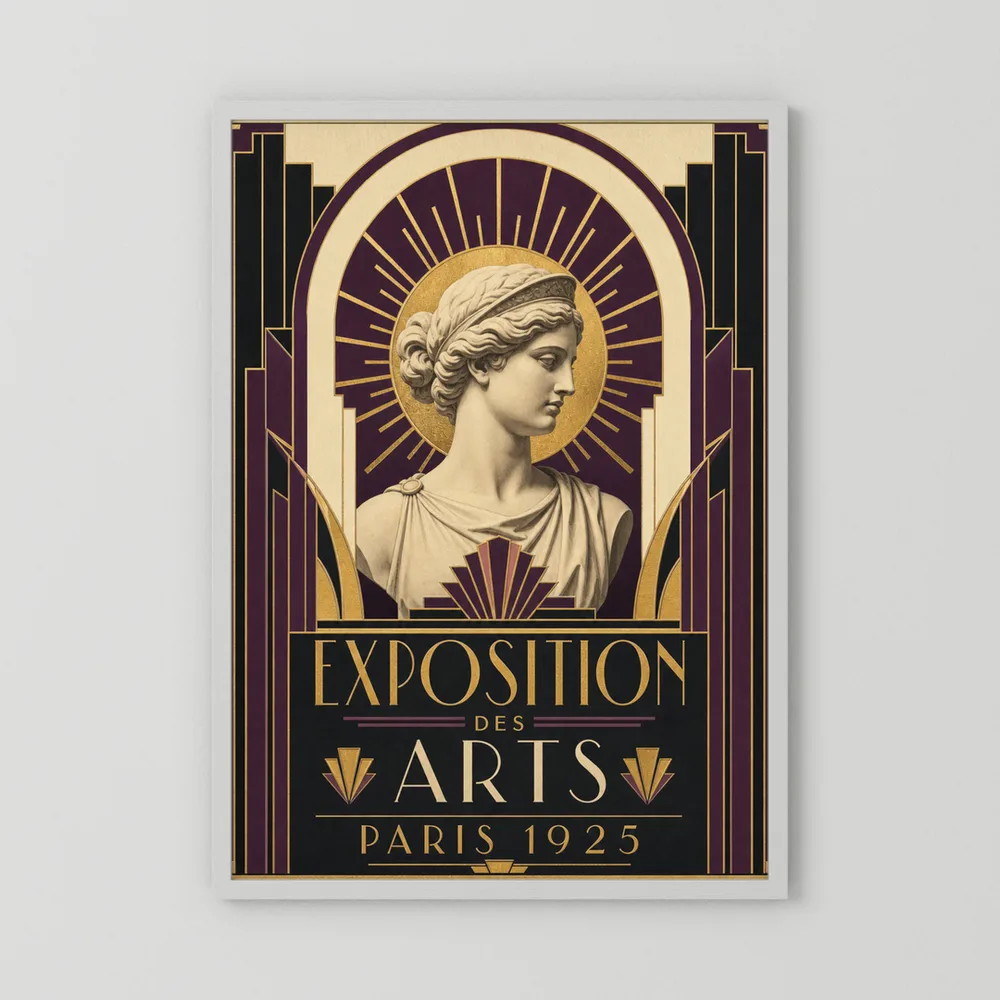 Exposition des Arts: Paris 1925 – Vintage French Art Deco Exhibition Poster Print