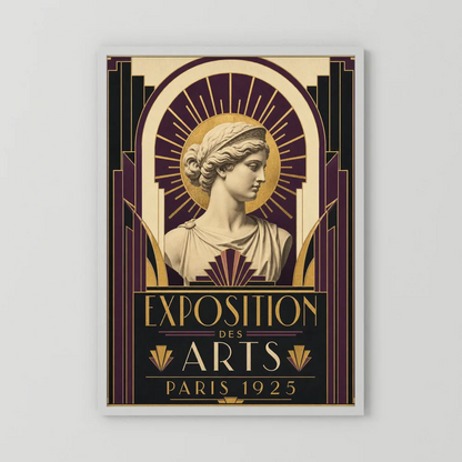 Exposition des Arts: Paris 1925 – Vintage French Art Deco Exhibition Poster Print